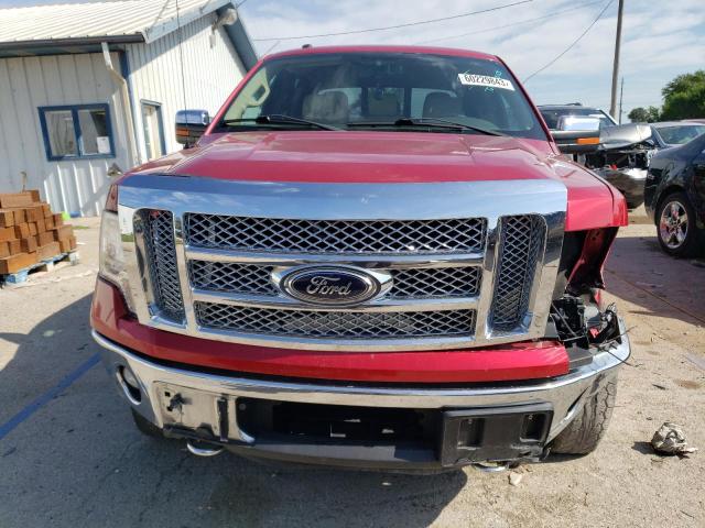 1FTFW1ET7CKD51997 - 2012 FORD F150 SUPERCREW BURGUNDY photo 5