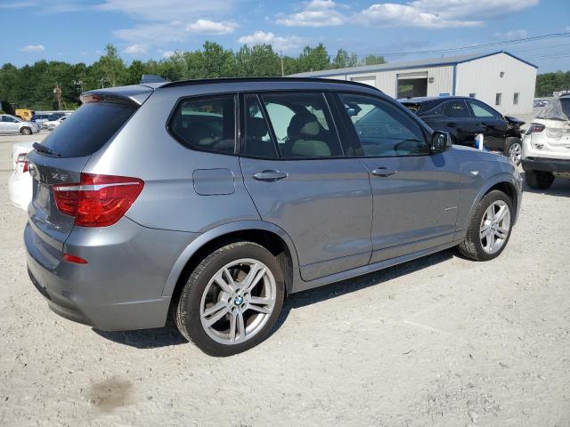 5UXWX9C57D0D05505 - 2013 BMW X3 XDRIVE28I GRAY photo 3