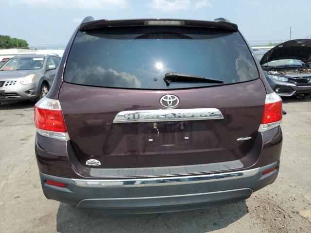 5TDBK3EH3CS094718 - 2012 TOYOTA HIGHLANDER BASE MAROON photo 6