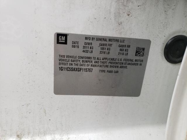 1G11C5SAXGF115767 - 2016 CHEVROLET MALIBU LIM LT 白色 照片 13