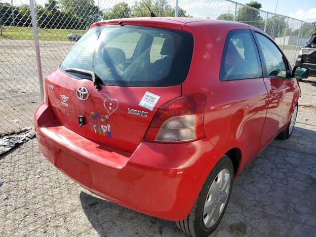 JTDJT923X85161204 - 2008 TOYOTA YARIS RED photo 4