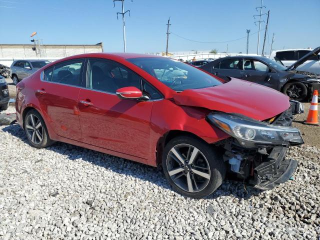 3KPFL4A82HE052679 - 2017 KIA FORTE EX RED photo 4