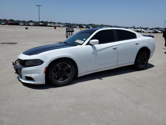 2C3CDXATXFH867305 - 2015 DODGE CHARGER POLICE WHITE photo 1