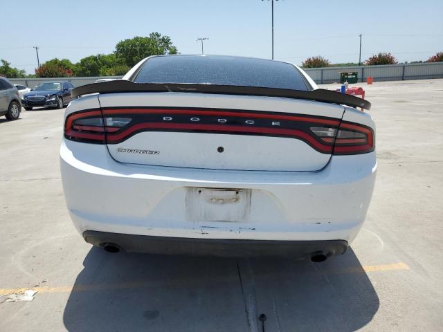 2C3CDXATXFH867305 - 2015 DODGE CHARGER POLICE WHITE photo 6