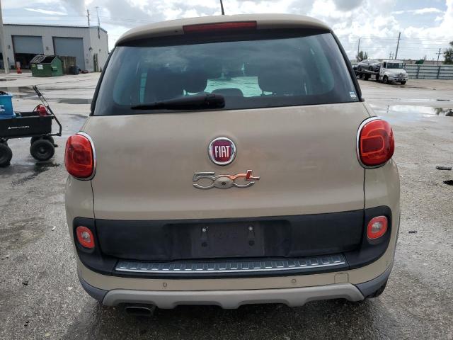 ZFBCFADH8EZ018320 - 2014 FIAT 500L TREKKING BEIGE photo 6