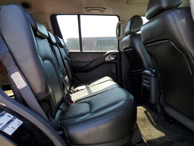 5N1AR18WX6C601542 - 2006 NISSAN PATHFINDER LE BLACK photo 10