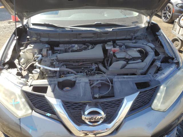 KNMAT2MT3GP628972 - 2016 NISSAN ROGUE S GRAY photo 12