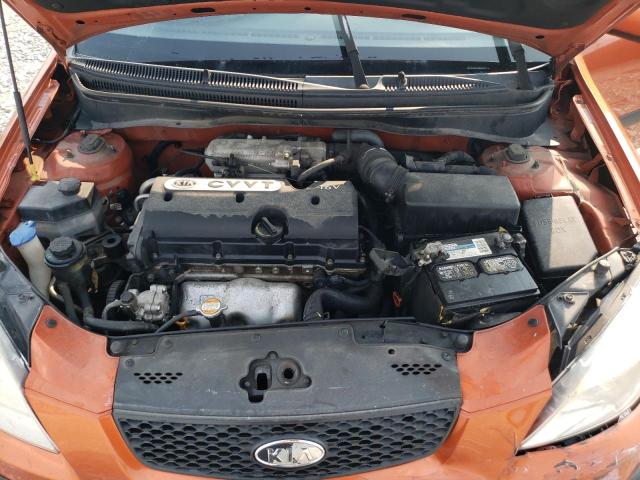 KNADE223196514257 - 2009 KIA RIO BASE ORANGE photo 11