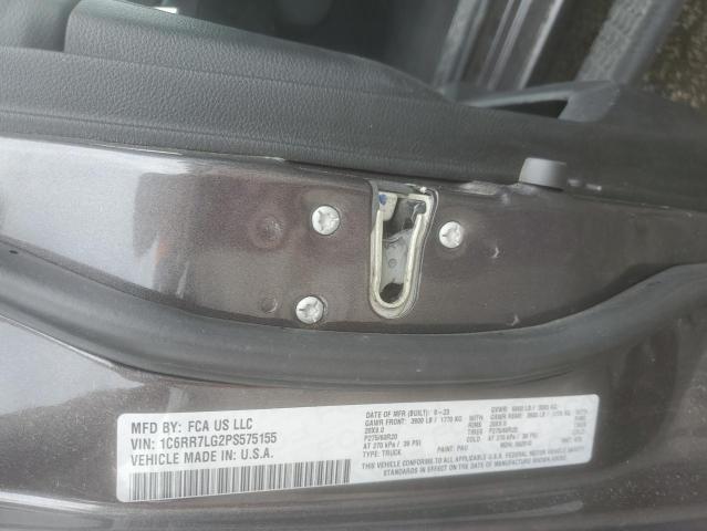 1C6RR7LG2PS575155 - 2023 RAM 1500 CLASS SLT Gris foto 13