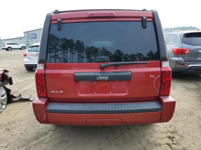 1J8HG48K76C338605 - 2006 JEEP COMMANDER RED photo 6