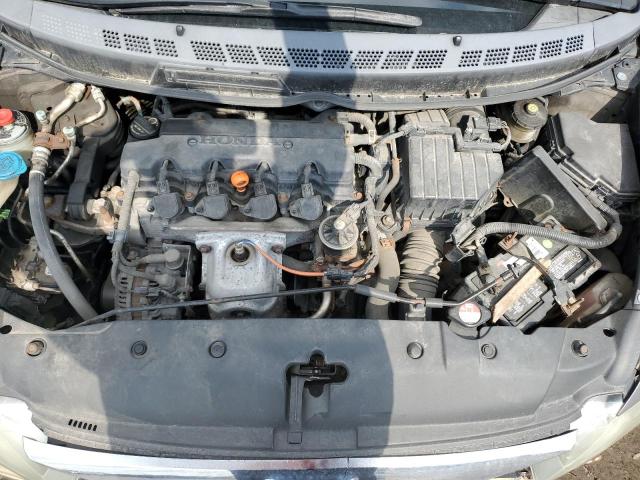 2HGFA16649H028001 - 2009 HONDA CIVIC LX-S GRAY photo 11