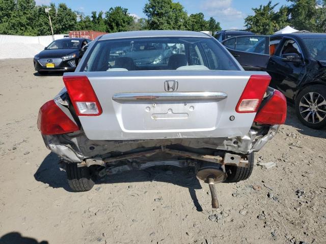 1HGES15502L064245 - 2002 HONDA CIVIC LX GRAY photo 6