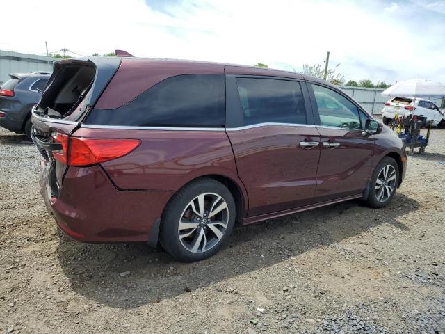 5FNRL6H82MB014629 - 2021 HONDA ODYSSEY TOURING MAROON photo 3