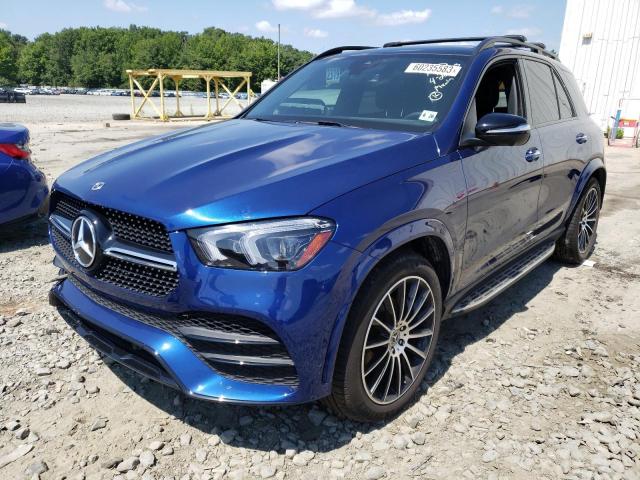 4JGFB4KE9MA517250 - 2021 MERCEDES-BENZ GLE 350 4MATIC BLUE photo 1