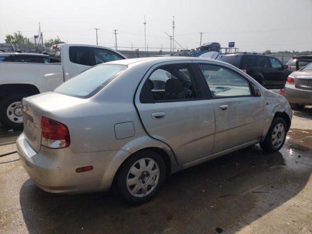KL1TD52635B349480 - 2005 CHEVROLET AVEO BASE ვერცხლისფერი ფოტო 3