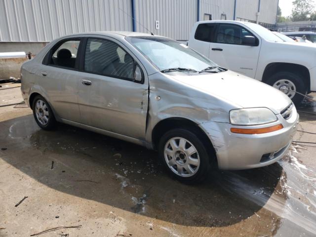 KL1TD52635B349480 - 2005 CHEVROLET AVEO BASE ვერცხლისფერი ფოტო 4