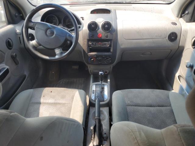 KL1TD52635B349480 - 2005 CHEVROLET AVEO BASE ვერცხლისფერი ფოტო 8