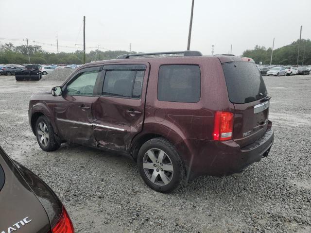 5FNYF4H94DB032727 - 2013 HONDA PILOT TOURING MAROON photo 2