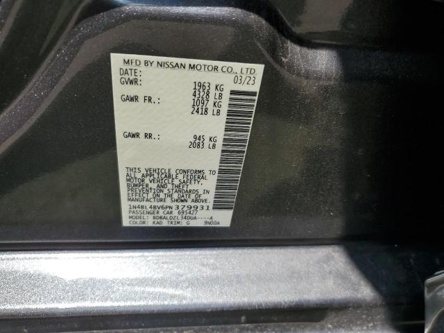 1N4BL4BV6PN379931 - 2023 NISSAN ALTIMA S GRAY photo 13