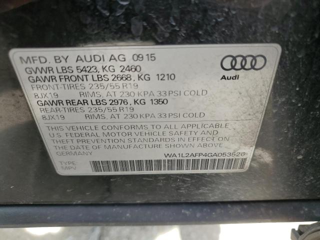 WA1L2AFP4GA053526 - 2016 AUDI Q5 PREMIUM PLUS BLACK photo 13