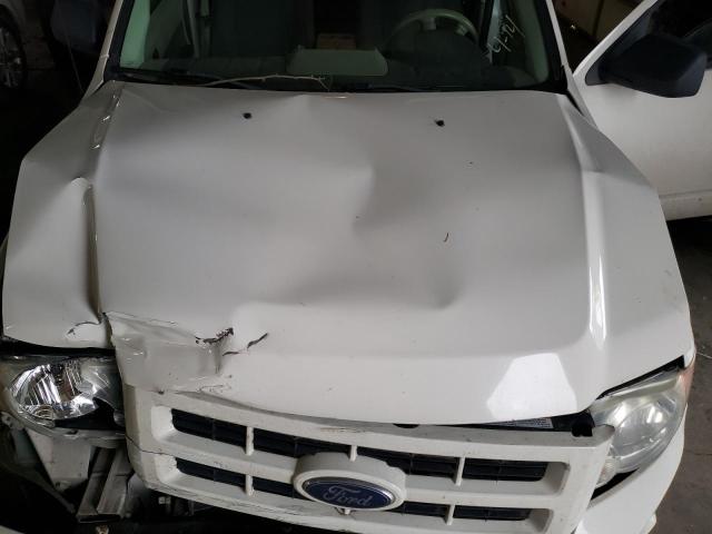 1FMCU59319KC02998 - 2009 FORD ESCAPE HYBRID WHITE photo 12