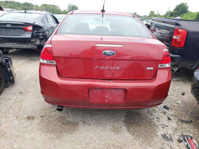 1FAHP3HN6AW207867 - 2010 FORD FOCUS SEL RED photo 6