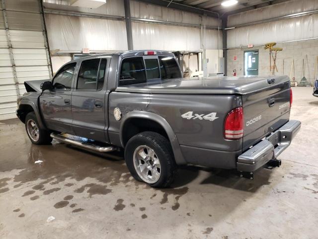 1D7HG38NX4S535787 - 2004 DODGE DAKOTA QUAD SPORT GRAY photo 2