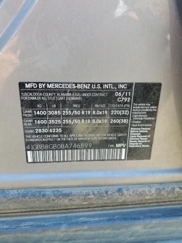4JGBB8GB0BA746899 - 2011 MERCEDES-BENZ ML 350 4MATIC SILVER photo 13
