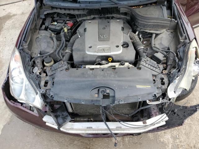 JN1AJ0HR7BM854812 - 2011 INFINITI EX35 BASE BURGUNDY photo 12