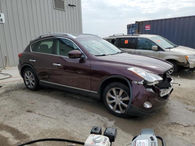 JN1AJ0HR7BM854812 - 2011 INFINITI EX35 BASE BURGUNDY photo 4