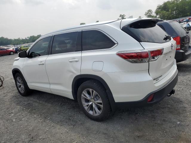 5TDJKRFH2FS087230 - 2015 TOYOTA HIGHLANDER XLE WHITE photo 2