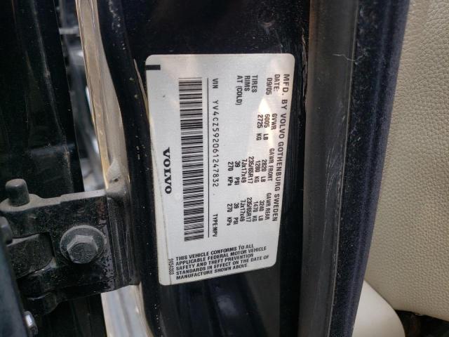 YV4CZ592061247832 - 2006 VOLVO XC90 BLACK photo 13