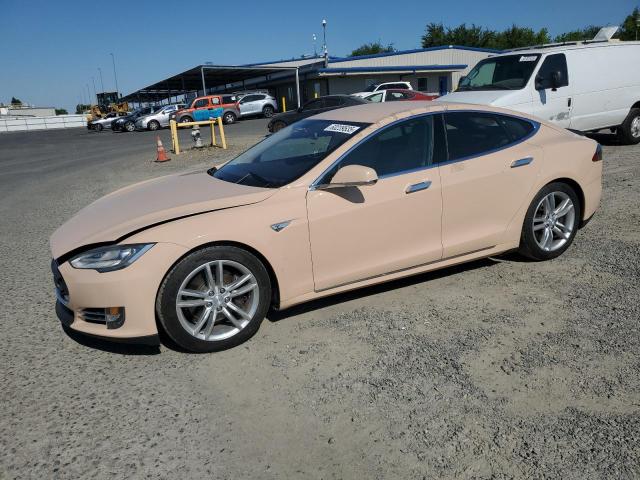 5YJSA1CN6DFP03404 - 2013 TESLA MODEL S 棕色 照片 1