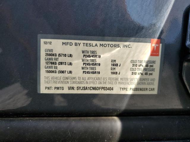 5YJSA1CN6DFP03404 - 2013 TESLA MODEL S 棕色 照片 12