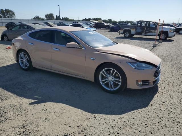 5YJSA1CN6DFP03404 - 2013 TESLA MODEL S 棕色 照片 4