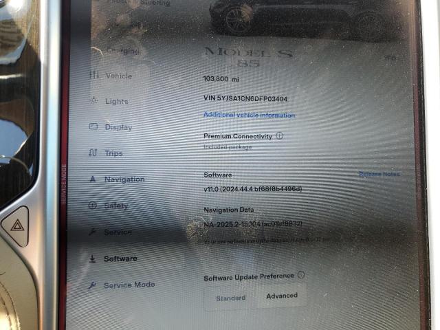 5YJSA1CN6DFP03404 - 2013 TESLA MODEL S 棕色 照片 9