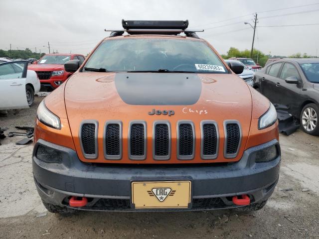 1C4PJMBS2FW635440 - 2015 JEEP CHEROKEE TRAILHAWK ORANGE photo 5