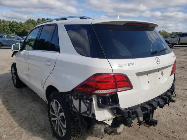 4JGDA5HB2GA624934 - 2016 MERCEDES-BENZ GLE 350 4MATIC WHITE photo 3