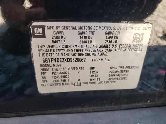 3GYFNDE3XDS620062 - 2013 CADILLAC SRX PERFORMANCE COLLECTION Қара фото 13