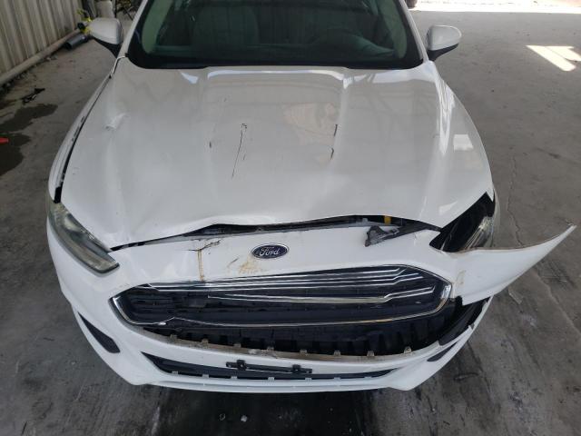 3FA6P0G72DR246519 - 2013 FORD FUSION S WHITE photo 11