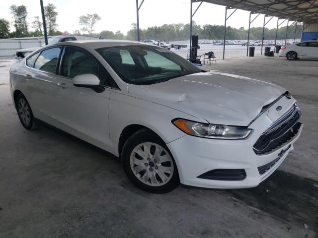 3FA6P0G72DR246519 - 2013 FORD FUSION S WHITE photo 4