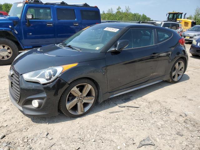 KMHTC6AE9DU173625 - 2013 HYUNDAI VELOSTER TURBO BLACK photo 1