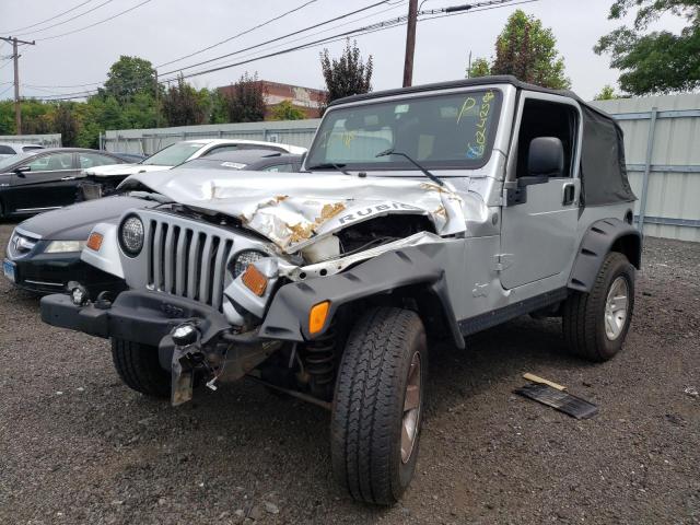 1J4FA69S94P796544 - 2004 JEEP WRANGLER / RUBICON SILVER photo 1