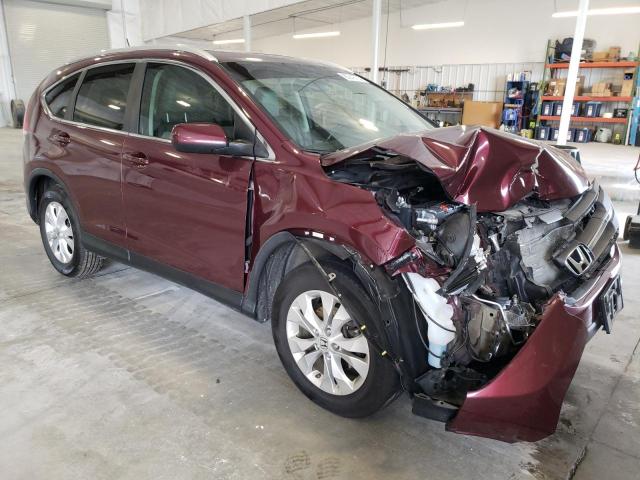 5J6RM4H7XDL045465 - 2013 HONDA CR-V EXL MAROON photo 4