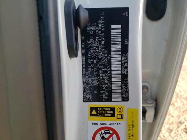 5TDZK3EH7DS090655 - 2013 TOYOTA HIGHLANDER BASE أبيض صورة 10