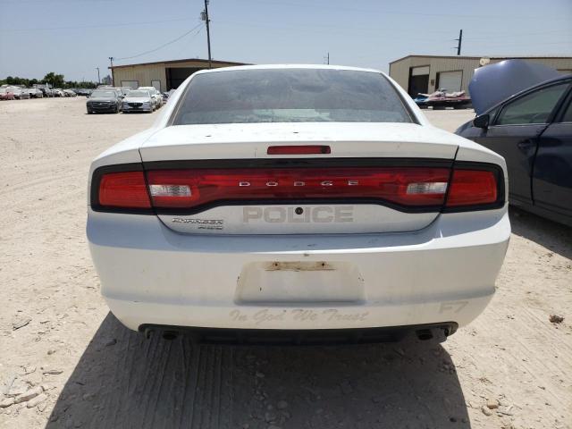 2C3CDXKT4EH319880 - 2014 DODGE CHARGER POLICE WHITE photo 6