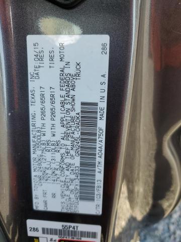 5TFUU4EN3FX134633 - 2015 TOYOTA TACOMA ACCESS CAB ნაცრისფერი ფოტო 12