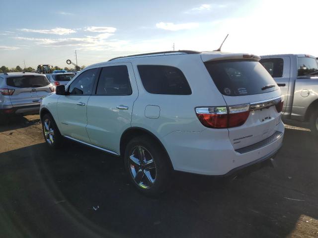 1C4SDJET4DC688756 - 2013 DODGE DURANGO CITADEL WHITE photo 2