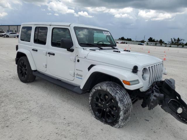 1C4JJXP6XMW642698 - 2021 JEEP WRANGLER U SAHARA 4XE WHITE photo 4