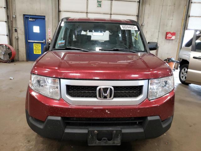 5J6YH2H78AL000394 - 2010 HONDA ELEMENT EX BURGUNDY photo 5